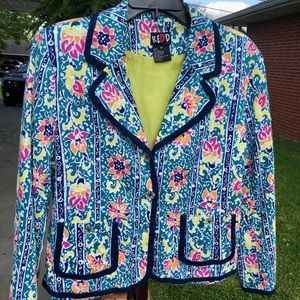 Spring Sparkling colorful Easter Jacket SZ 10